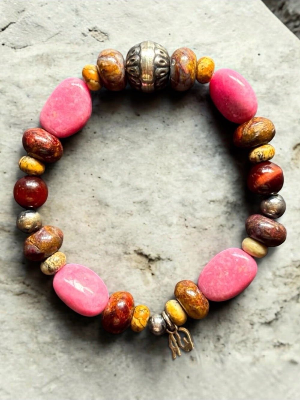 American West Sterling Silver Southwestern Gemstone Bracelet